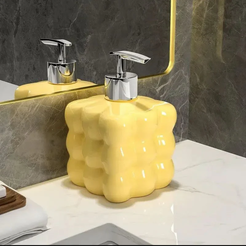 Bubelle – Puff Bubble Ceramic Soap Dispenser color lemon glow