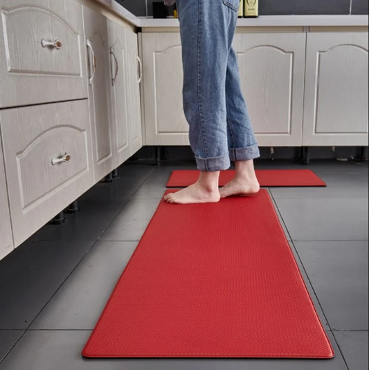 Comfora – Anti-Fatigue Comfort Kitchen Mat color Red size 18"x71"
